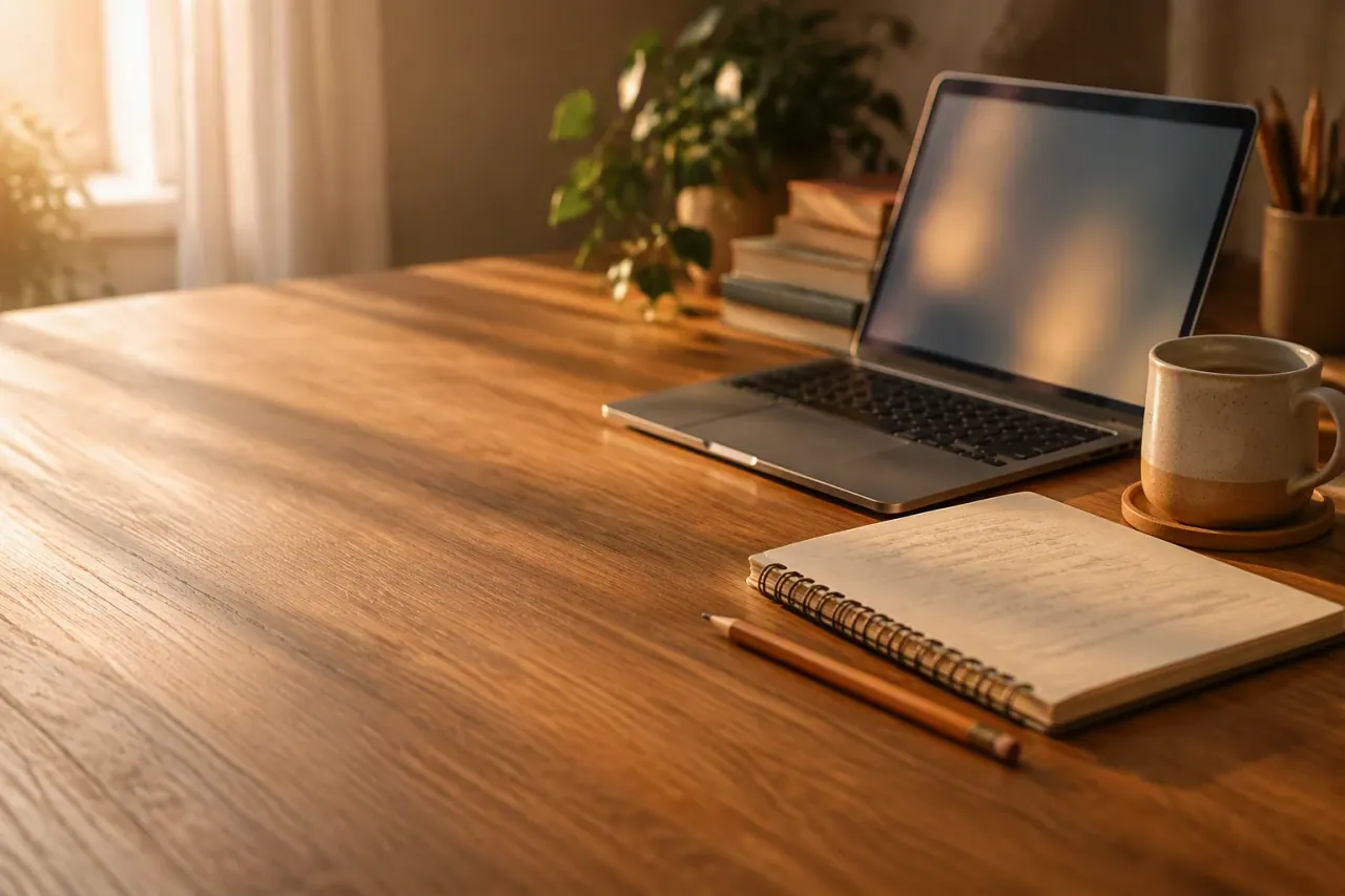 Student studying one-to-one style at a home desk with a laptop — Nexus Academy online tutoring