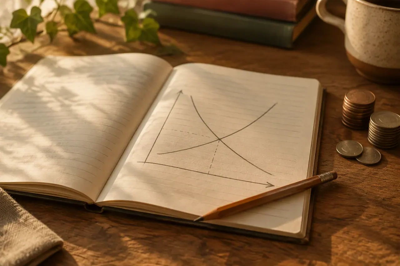 Economics graphs and study materials for A Level online tutoring